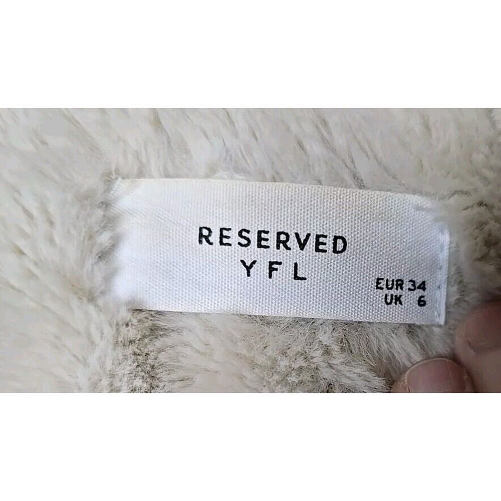 Reserved YFL Denim And Faux Fur Lined Jacket Eur 34 UK 6 US Small great Cond. - Picture 3 of 8